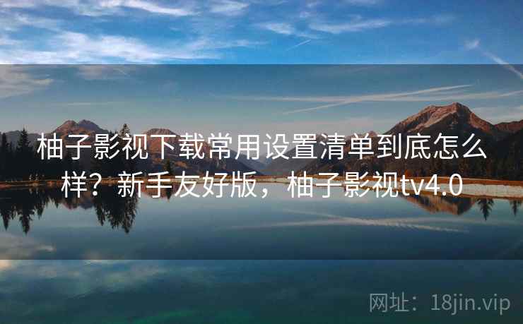 柚子影视下载常用设置清单到底怎么样？新手友好版，柚子影视tv4.0  第2张