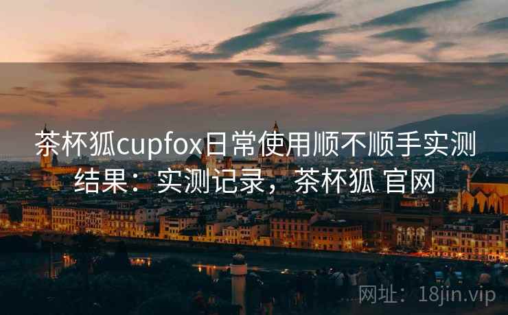 茶杯狐cupfox日常使用顺不顺手实测结果：实测记录，茶杯狐 官网  第1张