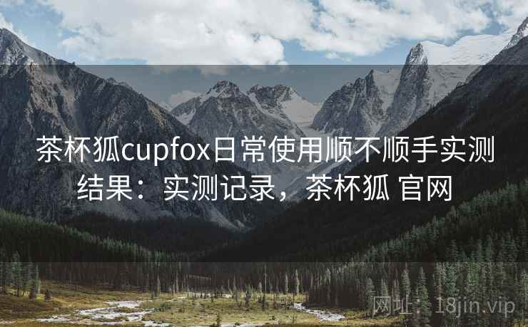 茶杯狐cupfox日常使用顺不顺手实测结果：实测记录，茶杯狐 官网  第2张