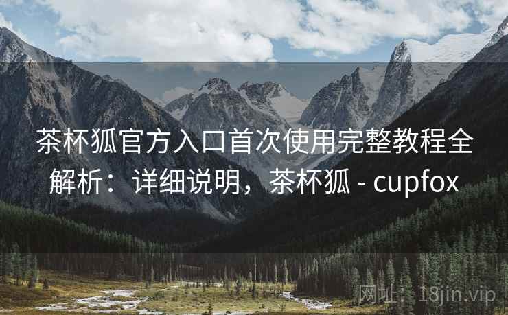茶杯狐官方入口首次使用完整教程全解析：详细说明，茶杯狐 - cupfox